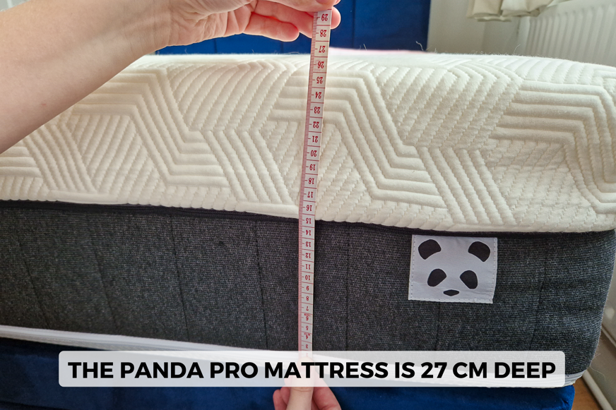 Panda Hybrid Bamboo mattress depth